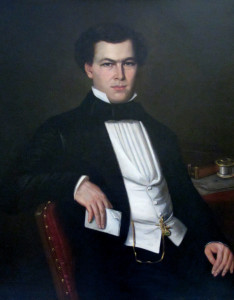 Portrait of George Matthews Marshall, 1848–1857, attributed to French expatriate artist Louis Joseph Bahin (1813–1857) catalogued in 2013 in Natchez, MS.