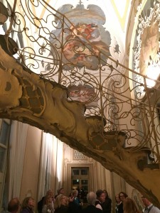 The “cloud” staircase at Palazzo Biscari, Catania
