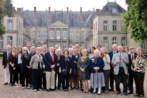 Decorative Arts Trust Members of the September 2013 Upper Rhine Study Trip stand in front of Château d’Haroué, home of Princesse de Beauvau-Craon who gave us a wonderful tour of her home and invited us for champagne with her house guests Hubert de Givenchy and Philippe Venet.