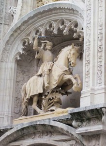 Sculptural detail on church in Nancy.