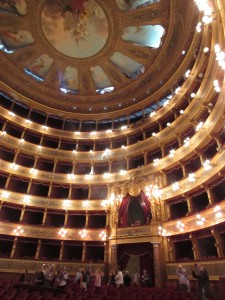 Interior of Palermo's Teatro Massimo