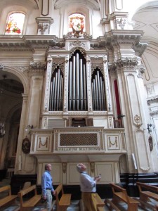 The organ of Ragusa Ibla's duomo