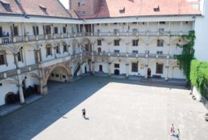 Courtyard of Brzeg Castle.