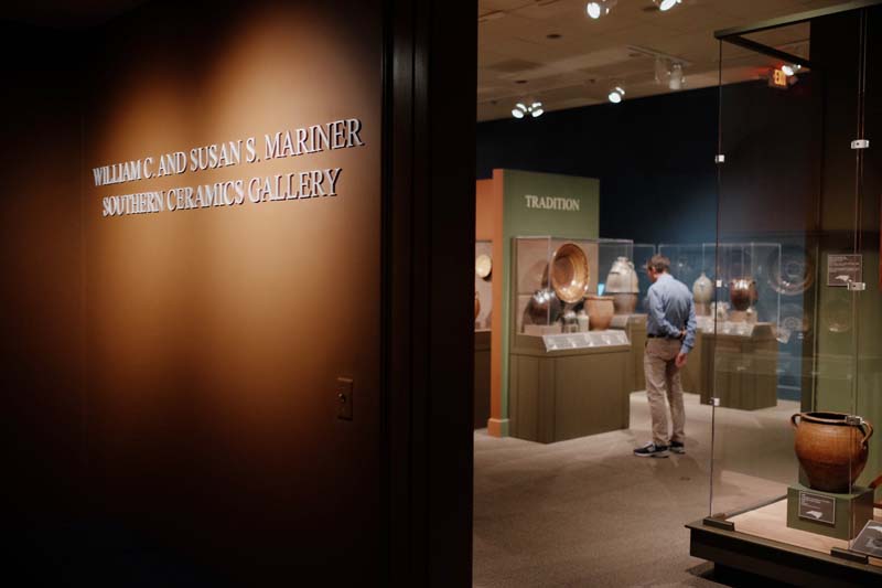 Examining the new William C. and Susan S. Mariner Southern Ceramics Gallery.