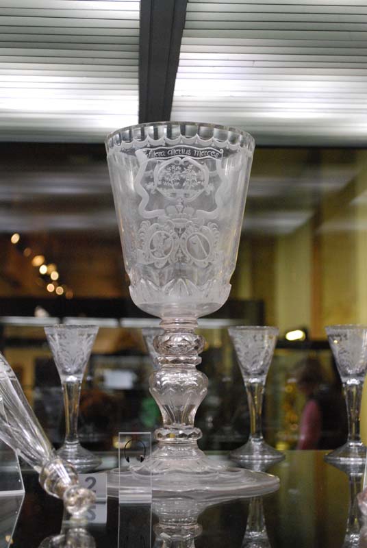 Bohemian glass at the National Museum, Kraków.