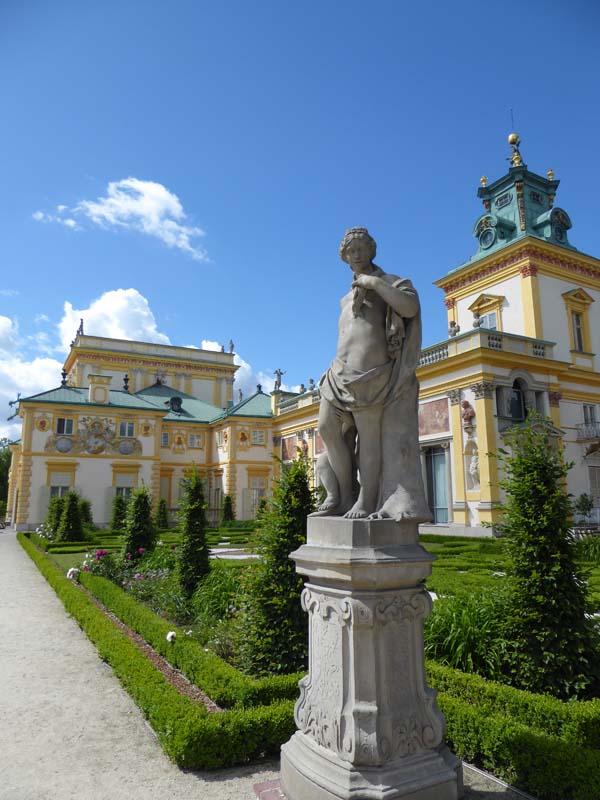 The gardens of Wilanow Palace.