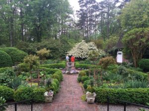 Gardens at the Ralph and DeWitt Hanes House.