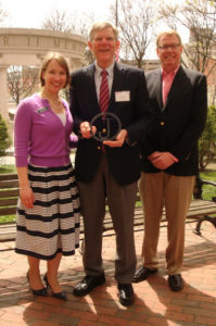 Anne McBride with Trust Governor Brock Jobe and Jim Donohue, President and CEO of Old Sturbridge Village, on the occasion of Brock’s receipt of OSV’s President’s Award.