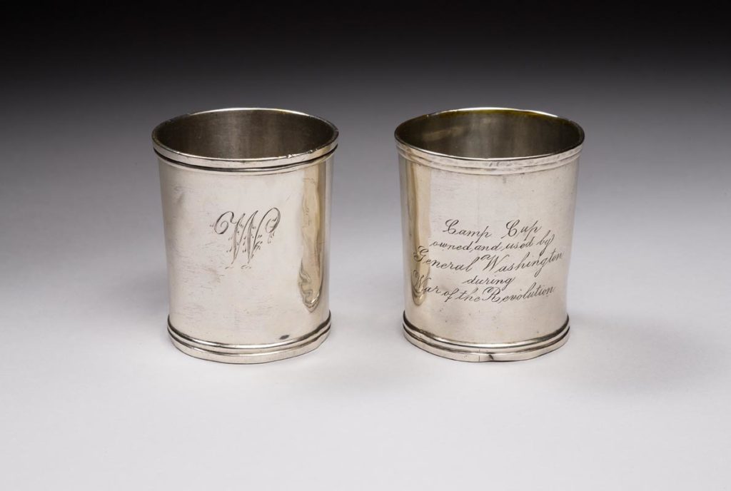George Washington's silver camp cups