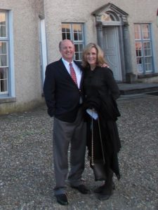 with Kelly at Glin Castle in Ireland in 2014