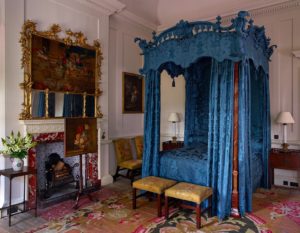 Dumfries House: the Family Bedroom with a bedstead by Chippendale