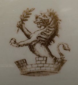 Detail of the Green family crest. All photos courtesy of the Green-Meldrim House Collection.