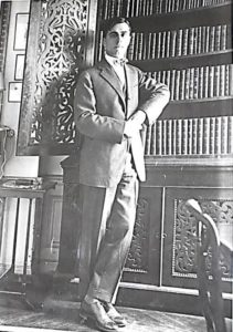 Julien Green posed in his Paris apartment in front of the family bookcase. All photos courtesy of the Green-Meldrim House Collection.