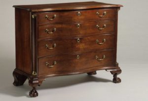 Chest, Labeled by Kneeland & Adams (1792–1795), Hartford, Connecticut, Mahogany, yellow-poplar, white pine, brass, Winterthur Museum, Gardens & Library, Museum purchase, 1951.0066.001
