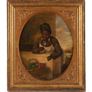 Fig. 4: Baltimore Fruit Vendor, Andrew John Henry Way (1826-1888), circa 1860, oil on canvas. Museum Purchase, 2017.2