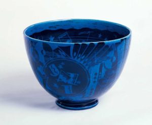 The New Yorker (punch bowl), Viktor Schreckengost, 1931, earthenware, Gift of Mrs. Homer Kripke; 1980-21-7, Courtesy of the Cooper-Hewitt National Design Museum