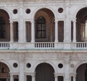 Palladio’s façade of the Palazzo della Ragione, Vicenza