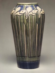 GERSTENECKER: Vase, Roberta Beverly Kennon, decorator; Joseph Fortune Meyer, potter, New Orleans, Louisiana, c. 1905. Newcomb Art Museum, Tulane University, New Orleans, C1982.415.A.
