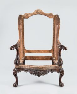 Figure 4. Easy chair attributed to Benjamin Randolph, lot 674, sold for $33,000. Courtesy, Philadelphia Museum of Art, Purchased with Museum funds, 1929-81-2.
