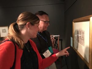 Alyce Perry Englund and David Bartsch discuss an original drawing for Chippendale’s Director.