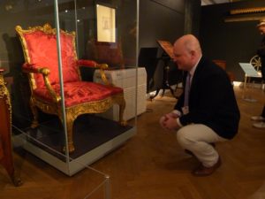 During our visit to the exhibition in Leeds, Adam Erby examines a chair designed by Robert Adam and produced by Chippendale in 1765 for Sir Lawrence Dundas’ house at 19 Arlington Street, London.