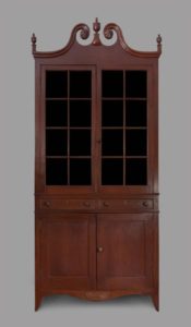 Figure 5. Cherry corner cupboard, Piney Flats, Sullivan County, TN, 1810-1820, MESDA Object Database file D-33320