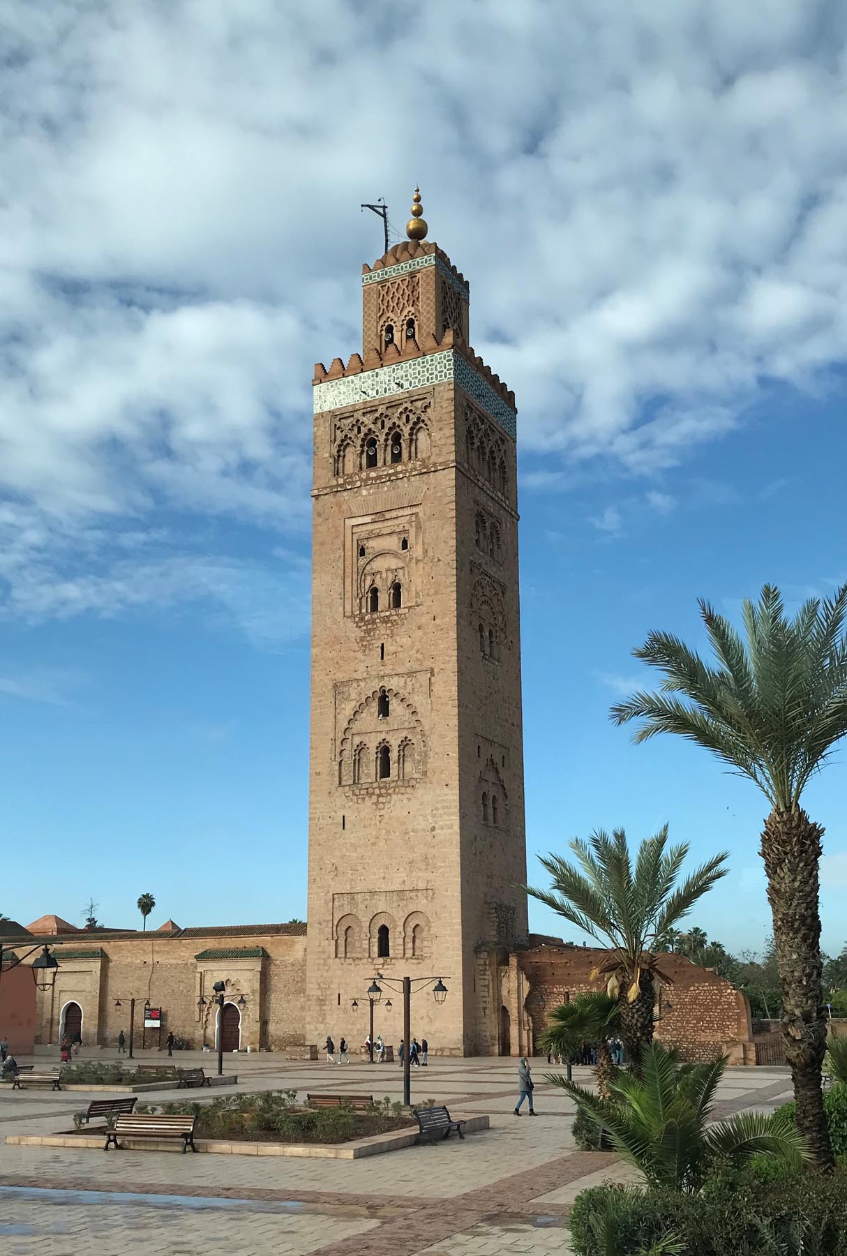 The Minaret Of The 12th Century Koutoubia Mosque In