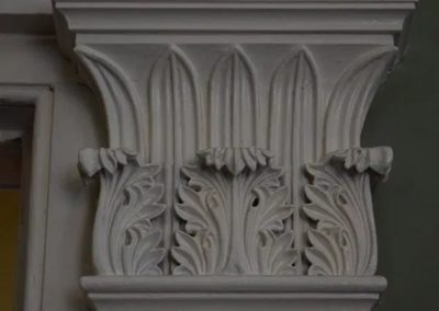 A carved capital in the Owens-Thomas House
