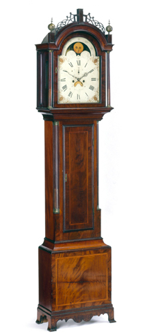 Figure 4. Daniel Munroe with a case attributed to William Munroe, Eight-day clock, c. 1800, Concord. Anonymous Gift; Gift of the Cummings Davis Society (1995). Courtesy of the Concord Museum. 1995.17.