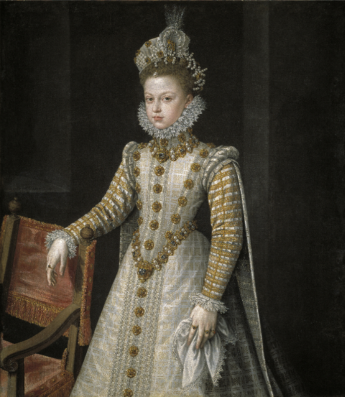Cecilia Gunzburger will research 16th-century European lace and related textiles. Pictured: Alonso Sánchez Coello, The Infanta Isabella Clara Eugenia, 1579, Madrid, Spain. Oil on canvas. Museo del Prado, Madrid, P001137, Royal Collection.