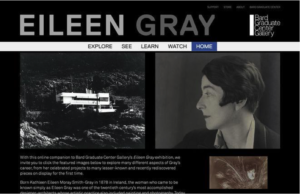 Eileen Gray online companion homepage.