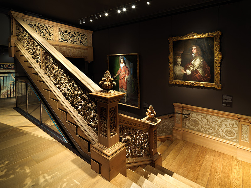 Figure 1. 17th century gallery with Cassiobury Staircase. All images courtesy of The Metropolitan Museum of Art, New York. Photo by Joseph Coscia.