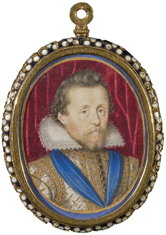 Figure 3. Nicholas Hilliard (English, 1547–1619), James I of England, 1690–1614. Watercolor on vellum. 74.343.