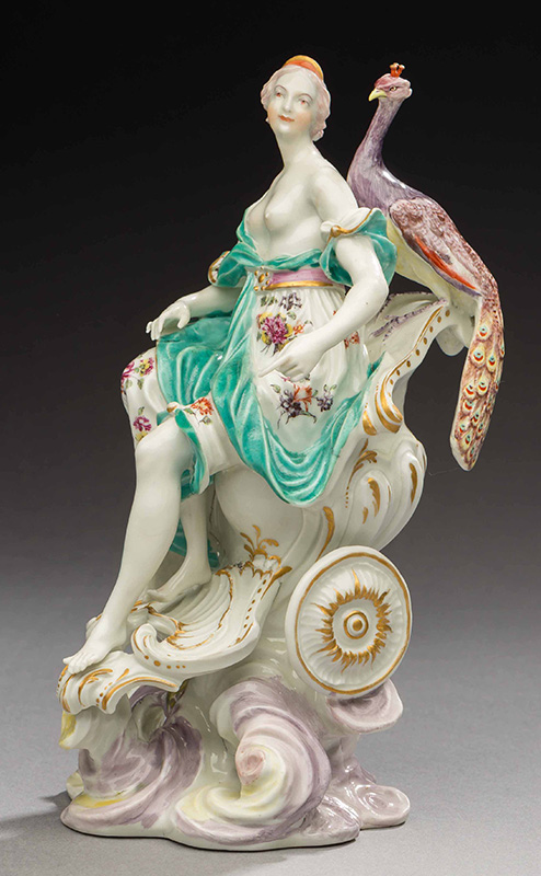 Figure 4. Derby Porcelain Manufactory, Juno, c. 1765, Derby, England. Soft-paste porcelain. Bequest of Abby M. O’Neill, 2018-159.