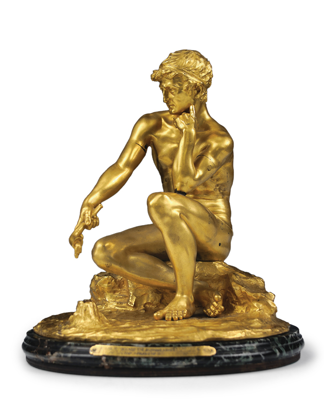 Figure 4. “The Ocean Giant,” 1912. Gilded bronze and marble. Based upon an illustration by John Elliott. Courtesy of The Society of the Cincinnati.