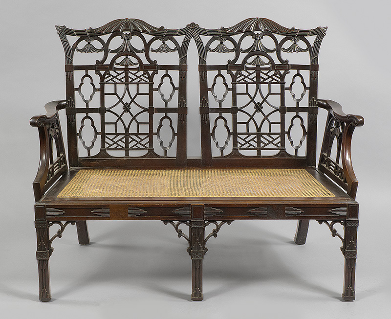 Figure 6. Settee from a suite of parlor furniture, c. 1763–1767, probably London, England. Gift of Mr. Lewis Ledyard. Photo by Ralph Morang.