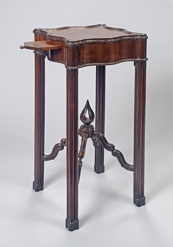 Figure 7. Attributed to Robert Harrold, Kettle stand, 1765–1775, Portsmouth, NH. Gift of Robert J. Mead. Photo by Ralph Morang.