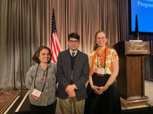 Sarah Bryan, Daniel Sousa, and Eliza West were the Carolyn and Michael McNamara Young Scholar Lecturers at Colonial Williamsburg’s Antiques Forum.