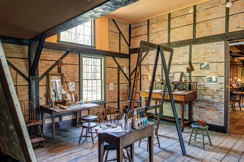 Figure 1. Interior of Thomas Cole’s “Old Studio” at Cedar Grove, Catskill, NY. © Peter Aaron/OTTO, Courtesy Thomas Cole National Historic Site.