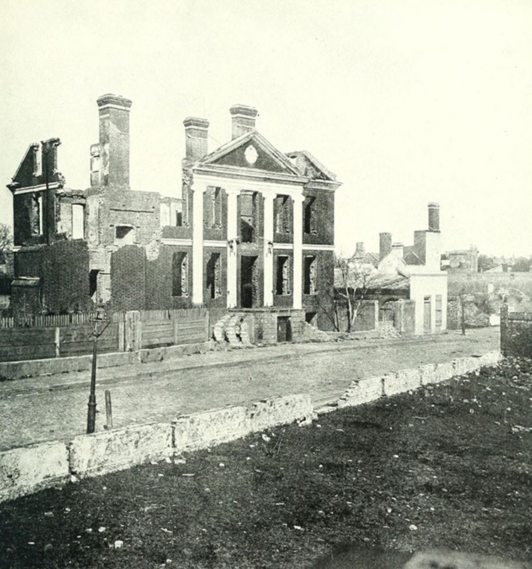 Figure 2. Matthew Brady, Ruins of the Pinckney Mansion, 1861. Photographs of Civil War-Era Personalities and Scenes, National Archives Catalog.