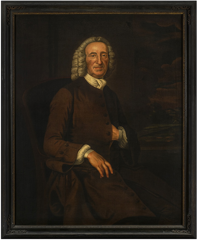 Figure 3. John Mare (1739–c. 1803) after John Wollaston (active c. 1742–1775). Henry Lloyd I (1685–1764), 1767. Oil on canvas. Preservation Long Island, gift of Orme Wilson III and Elsie Wilson Thompson in memory of Alice Borland Wilson, 2020.5.1. Photograph by Glenn Castellano.