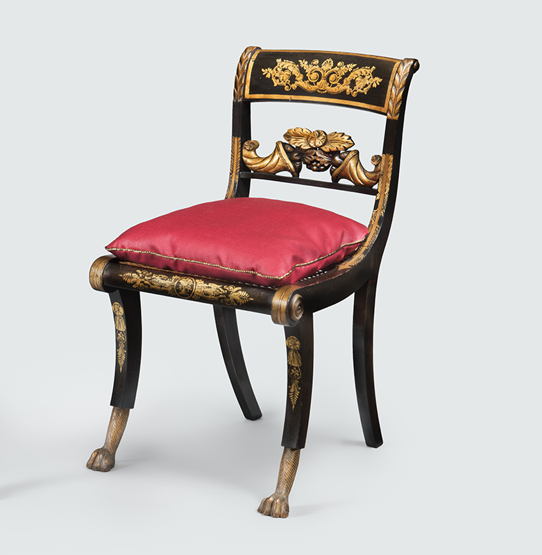 Figure 6. Chair, c. 1815–1825, probably made in New York, NY. Bequest of John W. Pepper, 1935-10-71.