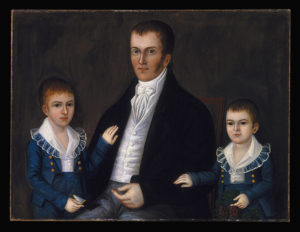 Joshua Johnson, John Jacob Anderson and Sons, John and Edward, c. 1812-1815. Oil on canvas. Brooklyn Museum, Dick S. Ramsay Fund and Mary Smith Dorward Fund, 1993.82.