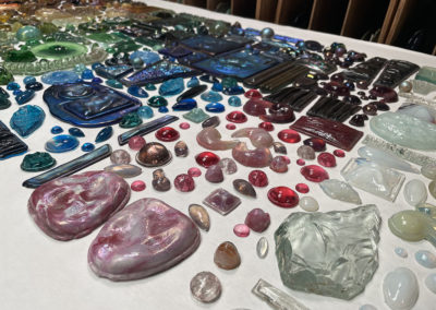 Smaller glass fragments