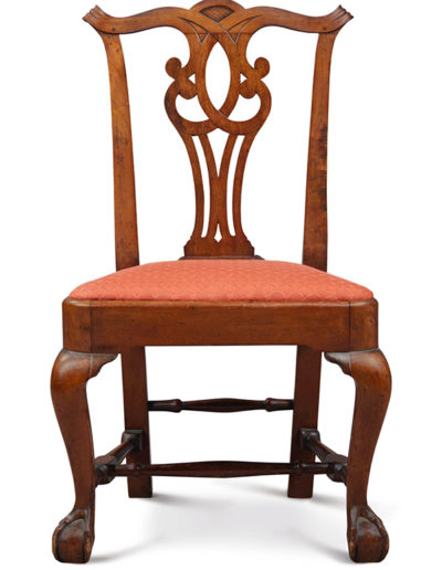 Chippendale Carved Mahogany Compass Seat Side Chair attributed to John Townsend c. 1770