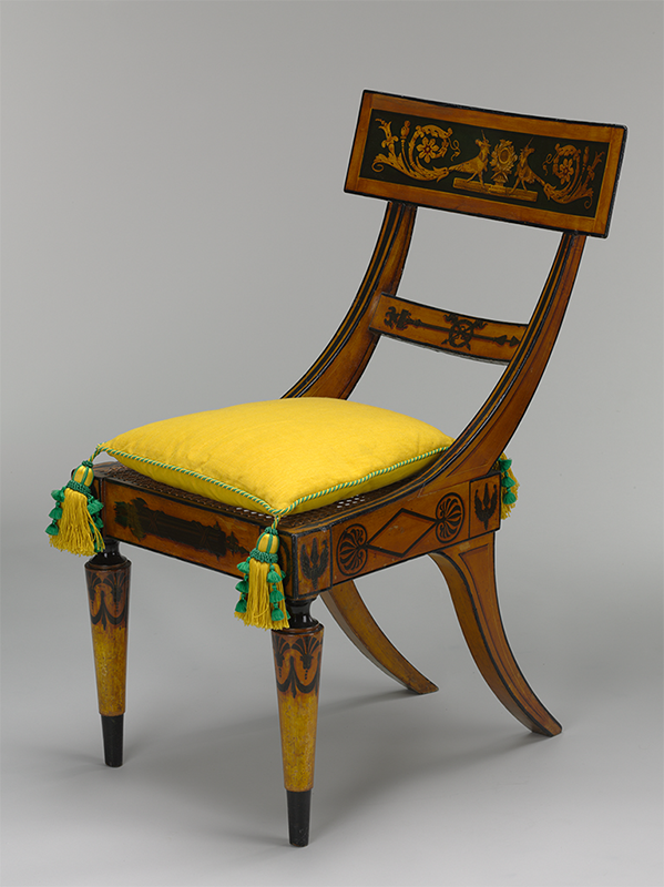 John and Hugh Finlay, Side Chair, c. 1820, Baltimore. Baltimore Museum of Art, The George C. Jenkins and Decorative Arts Funds, by exchange with The Metropolitan Museum of Art, New York, 1972.46.2.