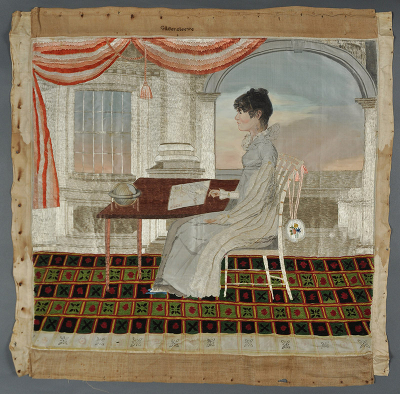 Attributed to Emma Louisa Lanneau Gildersleeve, Needlework Picture, 1820-1825, Charleston, SC, The Rivers Collection.