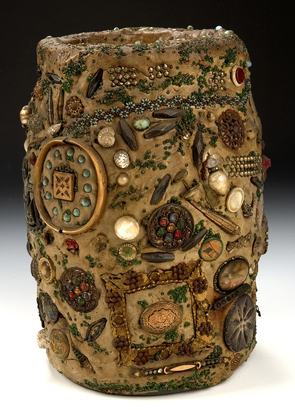 Memory Vessel With Encased Photograph, after 1933, mixed media on ceramic. SAAM 1986.65.308. Gift of Wade Hemphill Jr and museum purchase made possible by Ralph Cross Johnson.