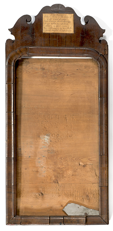 Figure 3. Looking Glass, England, 1750–70. Concord Museum, Gift of Mrs. Chaffin (1890); M401.