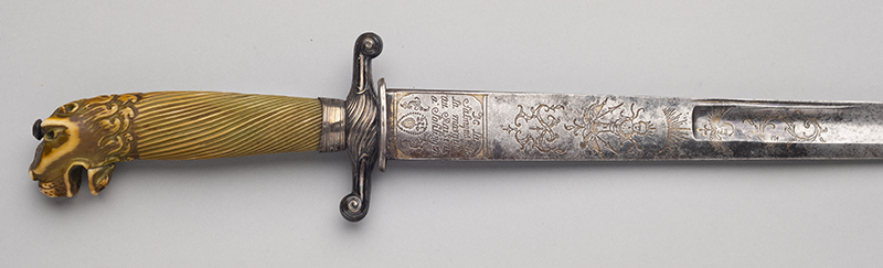 Figure 5. Sword Detail, Germany, c.1760. Concord Museum Collection, Gift of Mrs. Chandler; A2060.1.